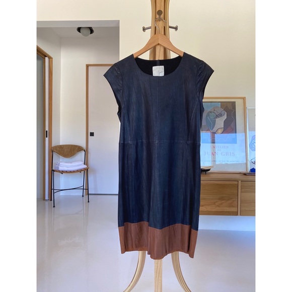 Joie Aloisa B Leather Dress - Picture 6 of 12